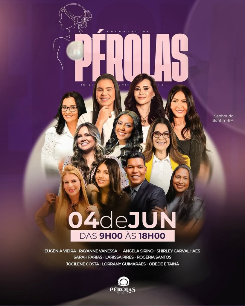 Encontro de Pérolas convida mulheres para experiência de fé, fortalecimento e propósito em Senhor do Bonfim