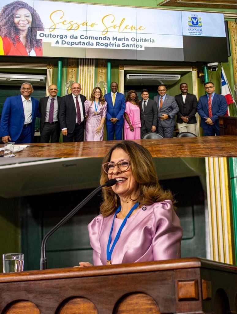“Cuidar de gente é o que me move”, diz Rogéria Santos ao receber Comenda Maria Quitéria
