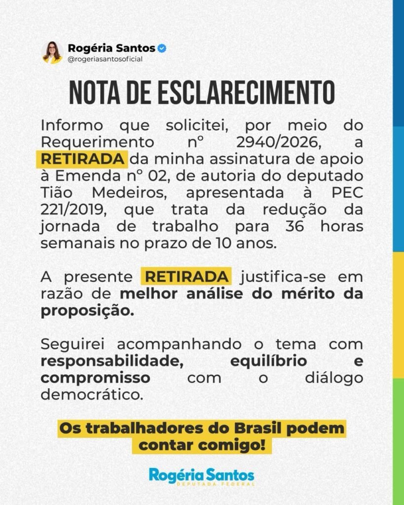 NOTA DE ESCLARECIMENTO