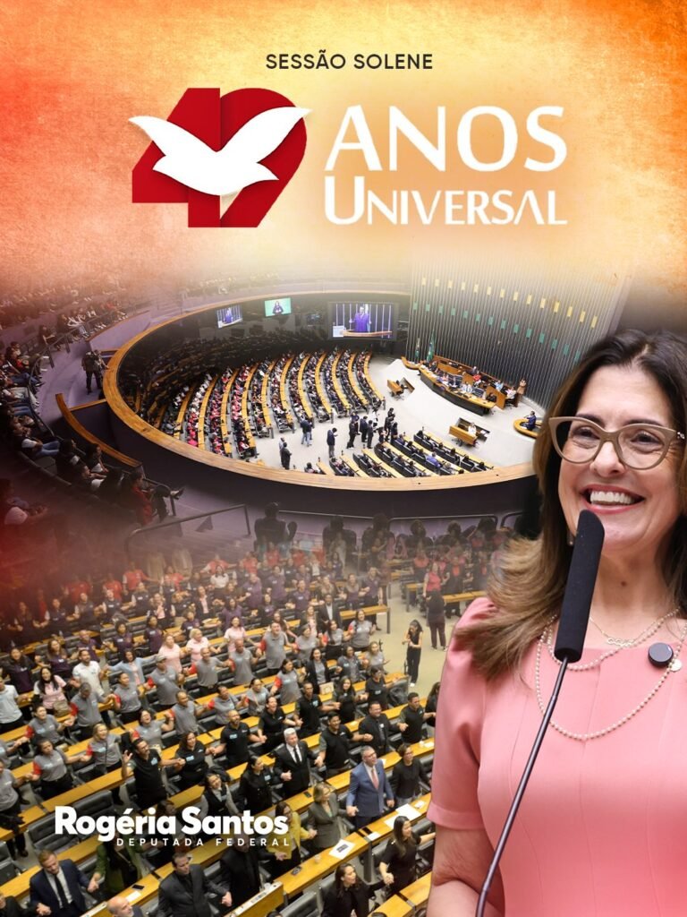 “A Igreja Universal transforma vidas”, afirma Rogéria Santos durante homenagem na Câmara